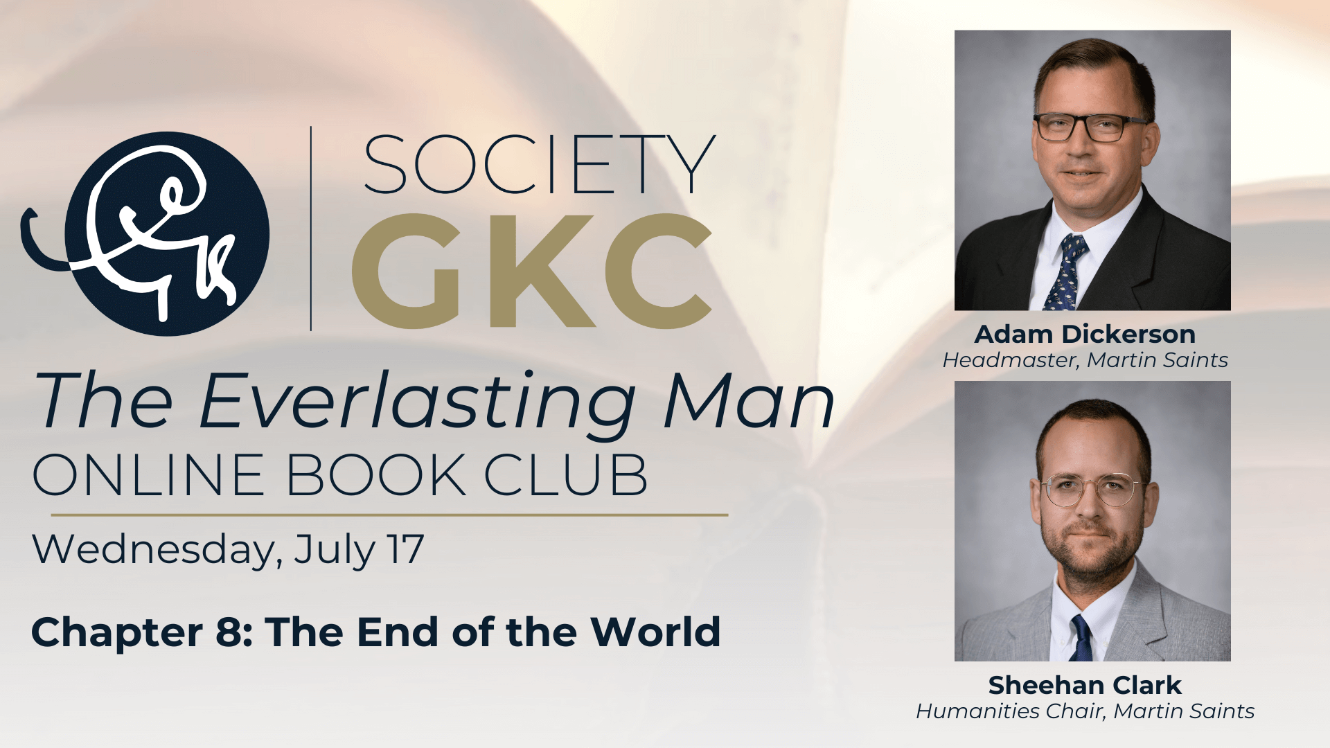 July 17, 2024 - Chapter 8: The End of the World | The Everlasting Man Online Book Club